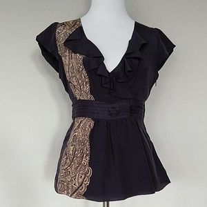 Anthropologie Odille Silk Top - 4